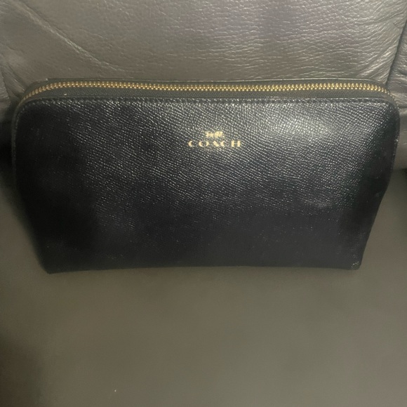 Black Leather Coach Bag - Picture 4 of 4